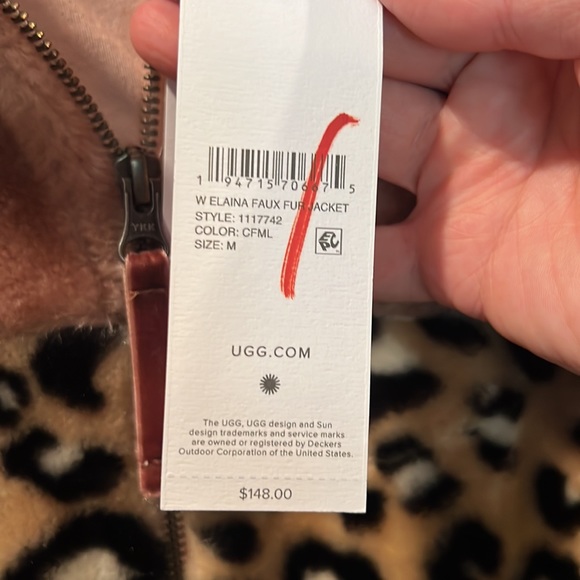 NWT UGG Elaina Faux Fur Jacket - Picture 7 of 14